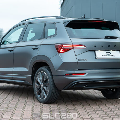 Slc280 Folienprinz Skodakaroq Holzkohlematt 1