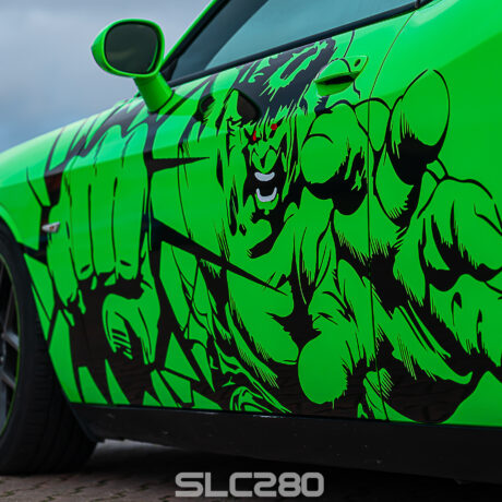 Slc280 FolienPrinz FutureWrap DodgeChallenger Hulk Smash 04