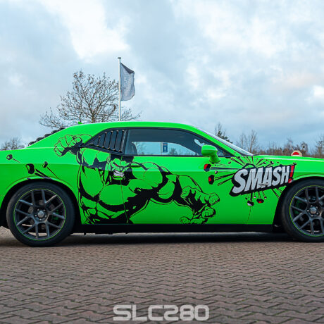 Slc280 FolienPrinz FutureWrap DodgeChallenger Hulk Smash 08