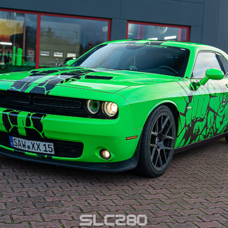 Slc280 FolienPrinz FutureWrap DodgeChallenger Hulk Smash 12