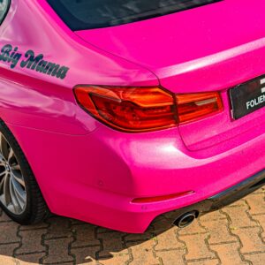 Fahrzeugfolierung Berlin Folienprinz Hexis Pinkglitzer Bmw 5er Folie Berlin 1