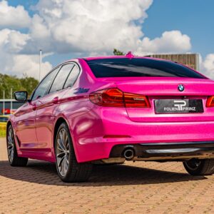 Fahrzeugfolierung Berlin Folienprinz Hexis Pinkglitzer Bmw 5er Folie Berlin 2