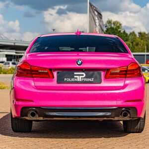 Fahrzeugfolierung Berlin Folienprinz Hexis Pinkglitzer Bmw 5er Folie Berlin 3