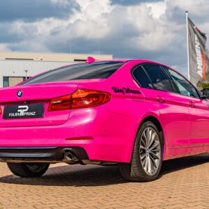 Fahrzeugfolierung Berlin Folienprinz Hexis Pinkglitzer Bmw 5er Folie Berlin 4