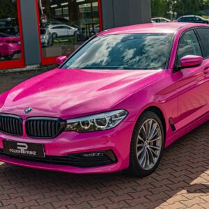 Fahrzeugfolierung Berlin Folienprinz Hexis Pinkglitzer Bmw 5er Folie Berlin 6