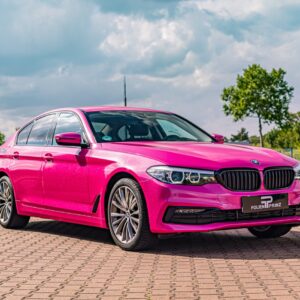 Fahrzeugfolierung Berlin Folienprinz Hexis Pinkglitzer Bmw 5er Folie Berlin 8
