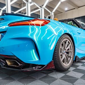 Fahrzeugfolierung Berlin Folienprinz Bmw Z4 Futurewrap Gloss Coral Sky Blue Metallic 05